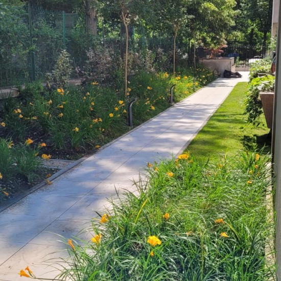 Décaissement et réaménagement complet d'un jardin sur dalle